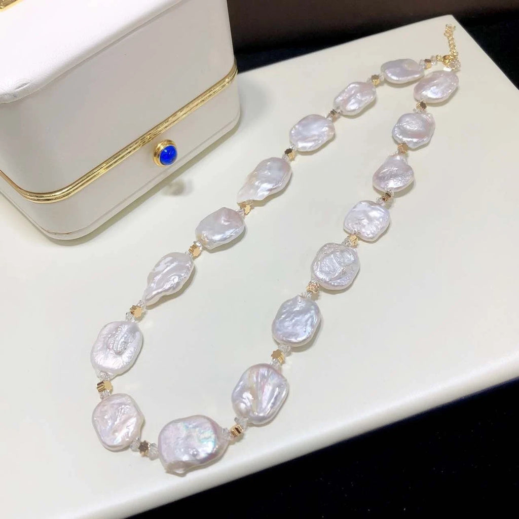 collana di perle barocche naturali