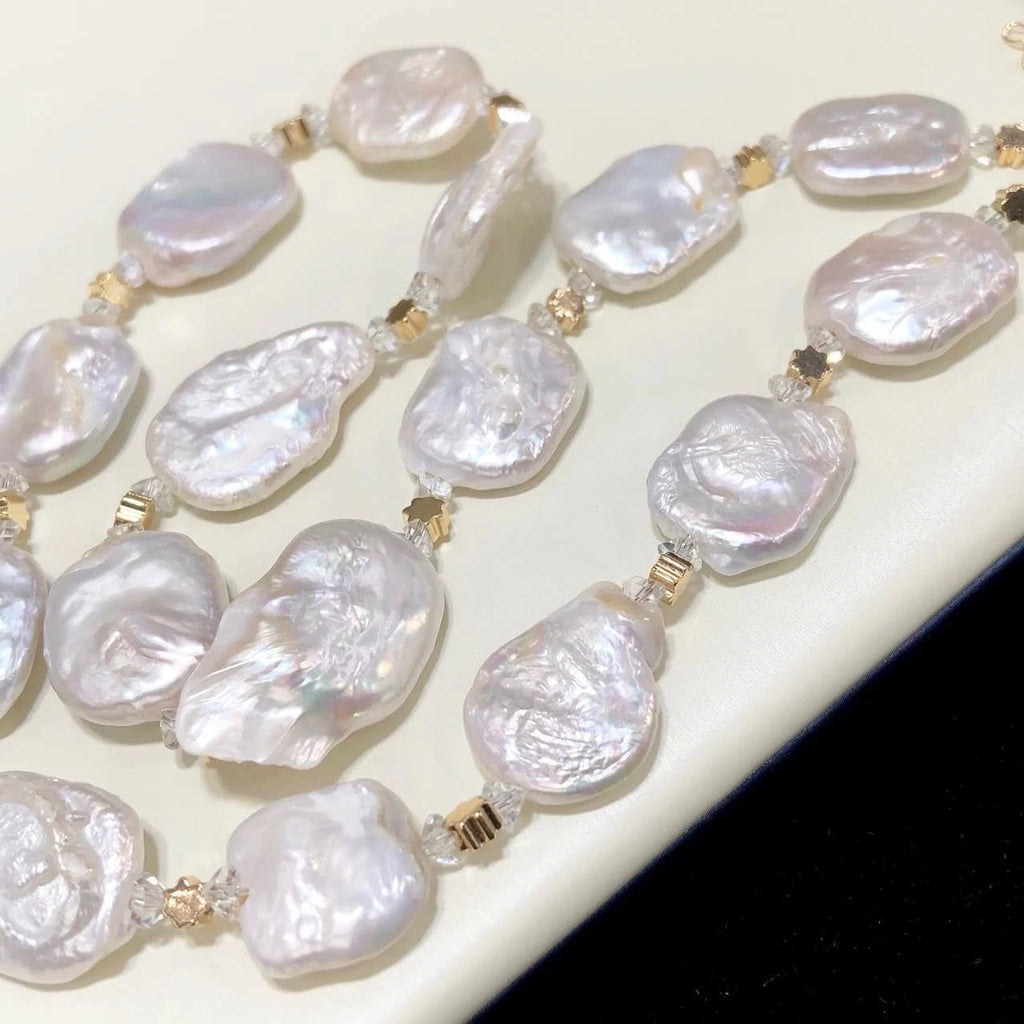collana di perle barocche naturali