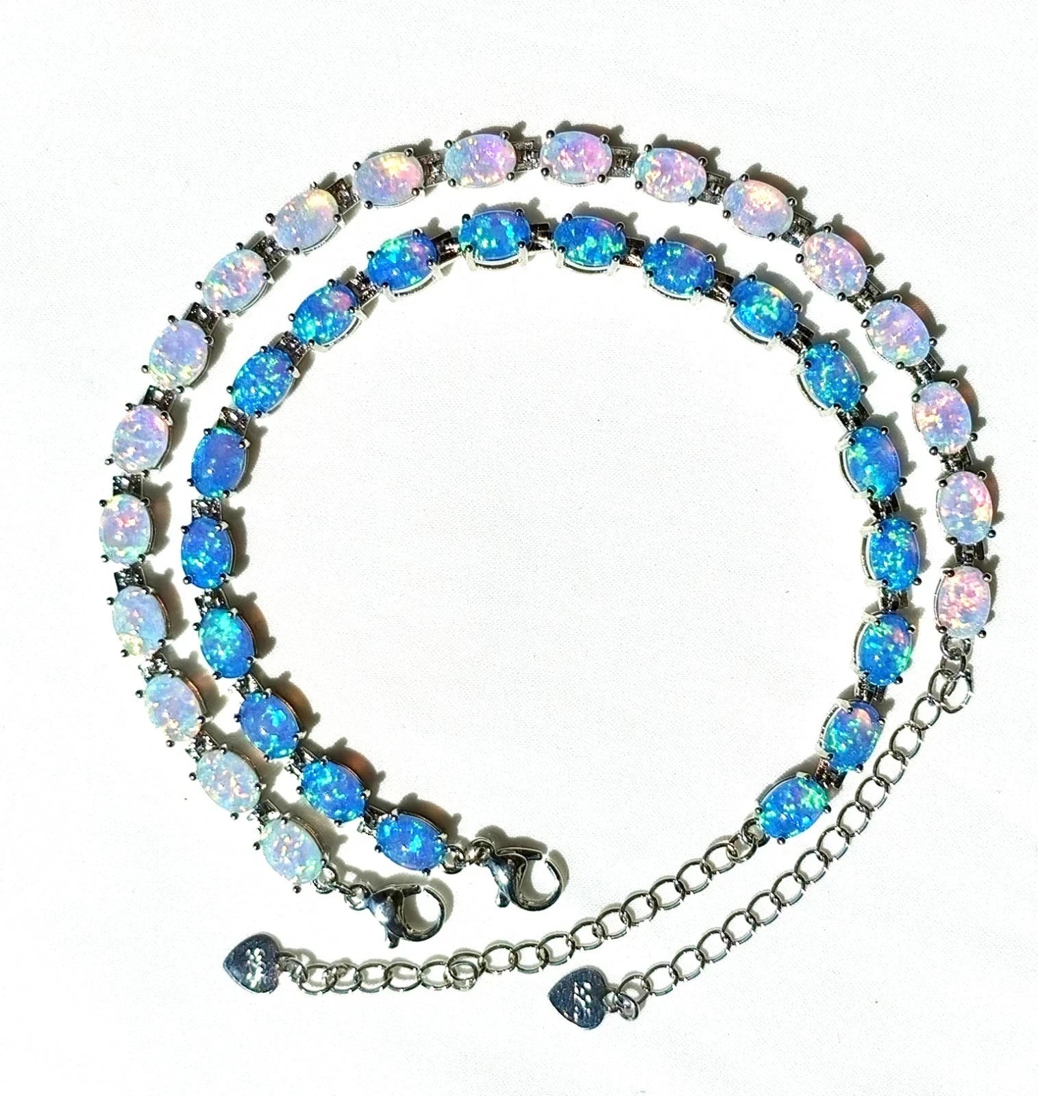 Armband mit Opal aus hypoallergenem 925er Silber - 7 FARBEN - NICKELFREI