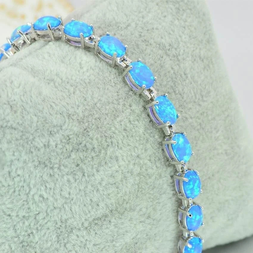 Armband mit Opal aus hypoallergenem 925er Silber - 7 FARBEN - NICKELFREI