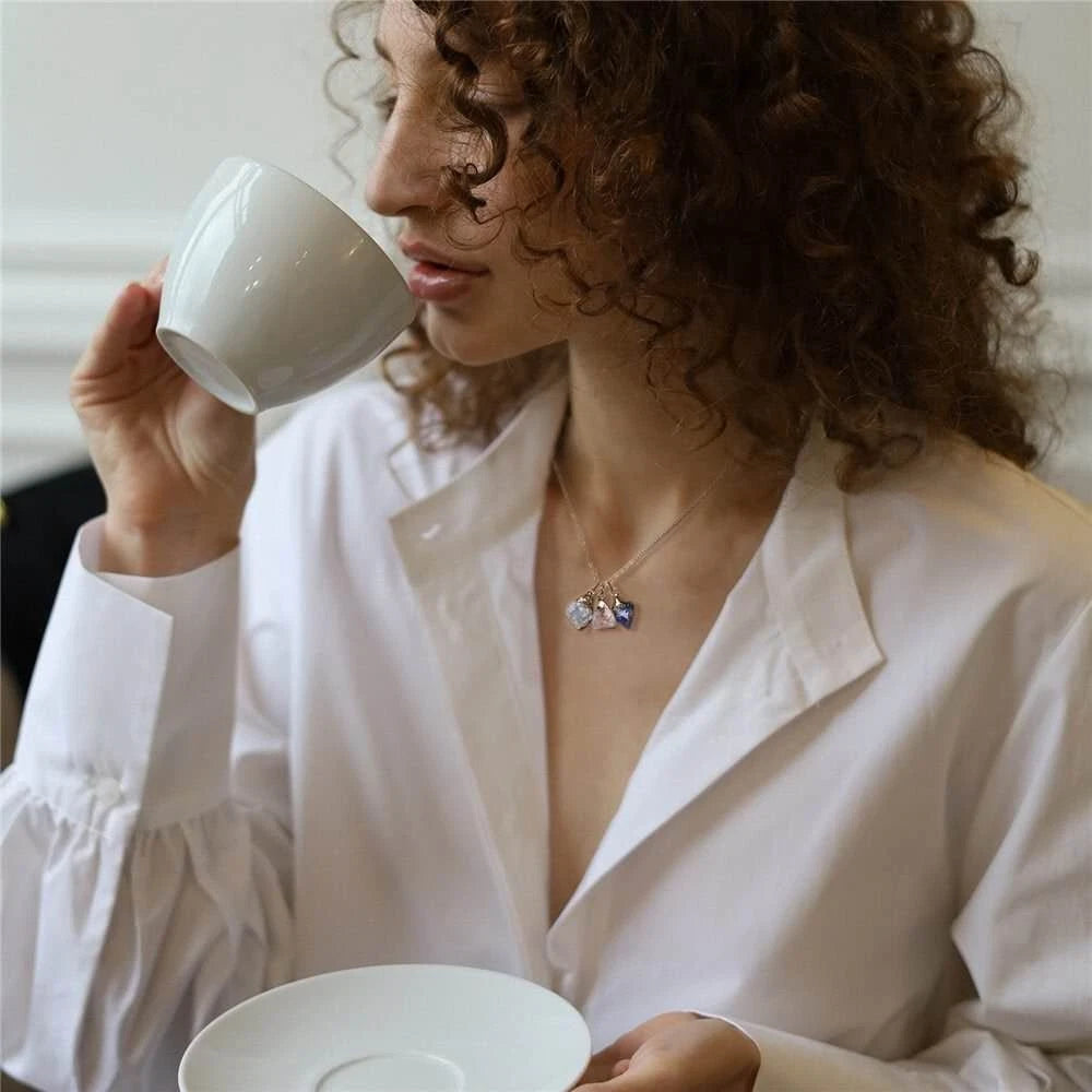 Collana Pietre Cristallo Grezzo 3Temi,Amicizia-Empatia-Fortuna, Energia Positiva