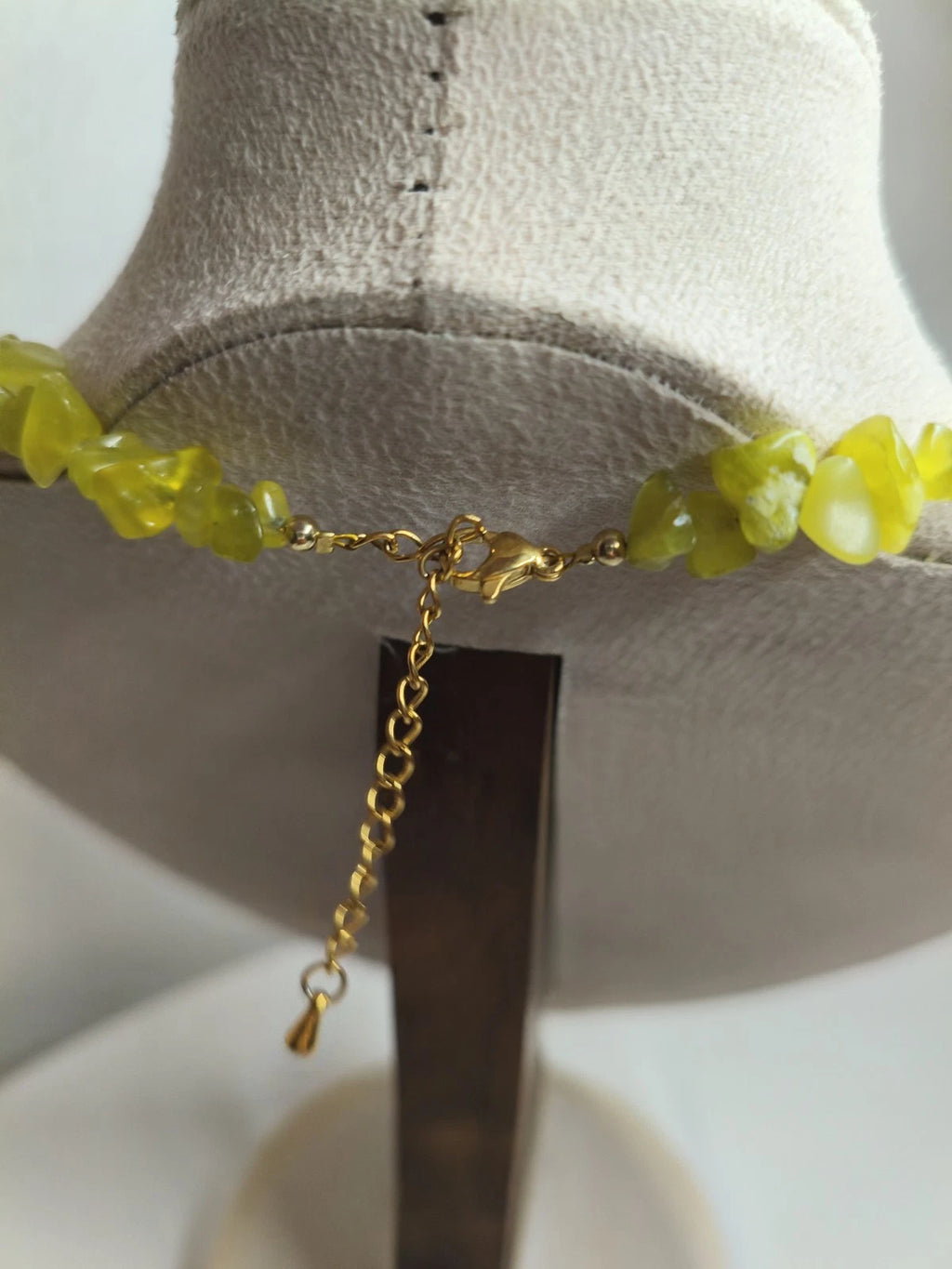 Natural pearl, stone, and crystal necklace with 2 cm baroque pearl pendant