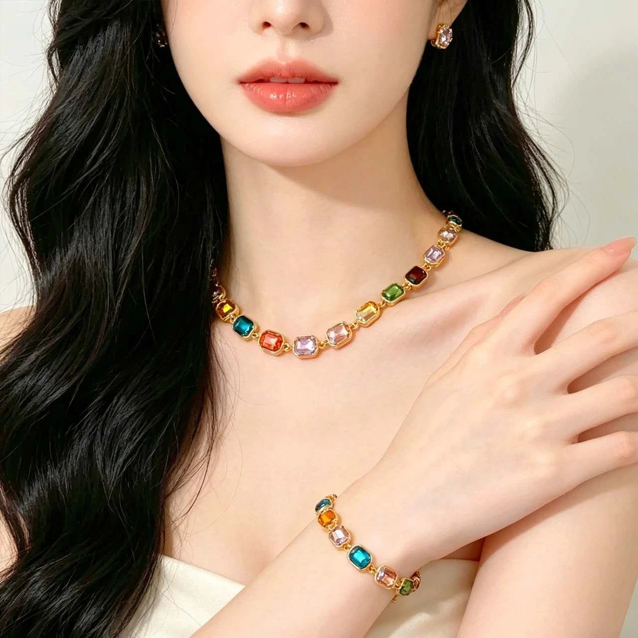 S925 silver W-shaped necklace
